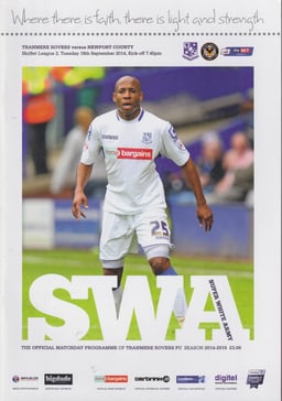 Tranmere Rovers v Newport County Match Programme 2014-09-16